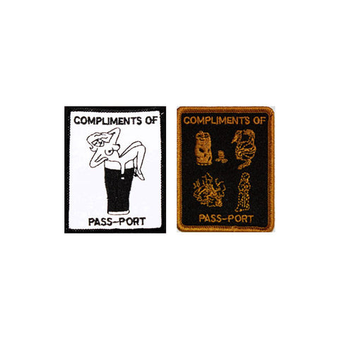 Pass Port With Compliments Patch