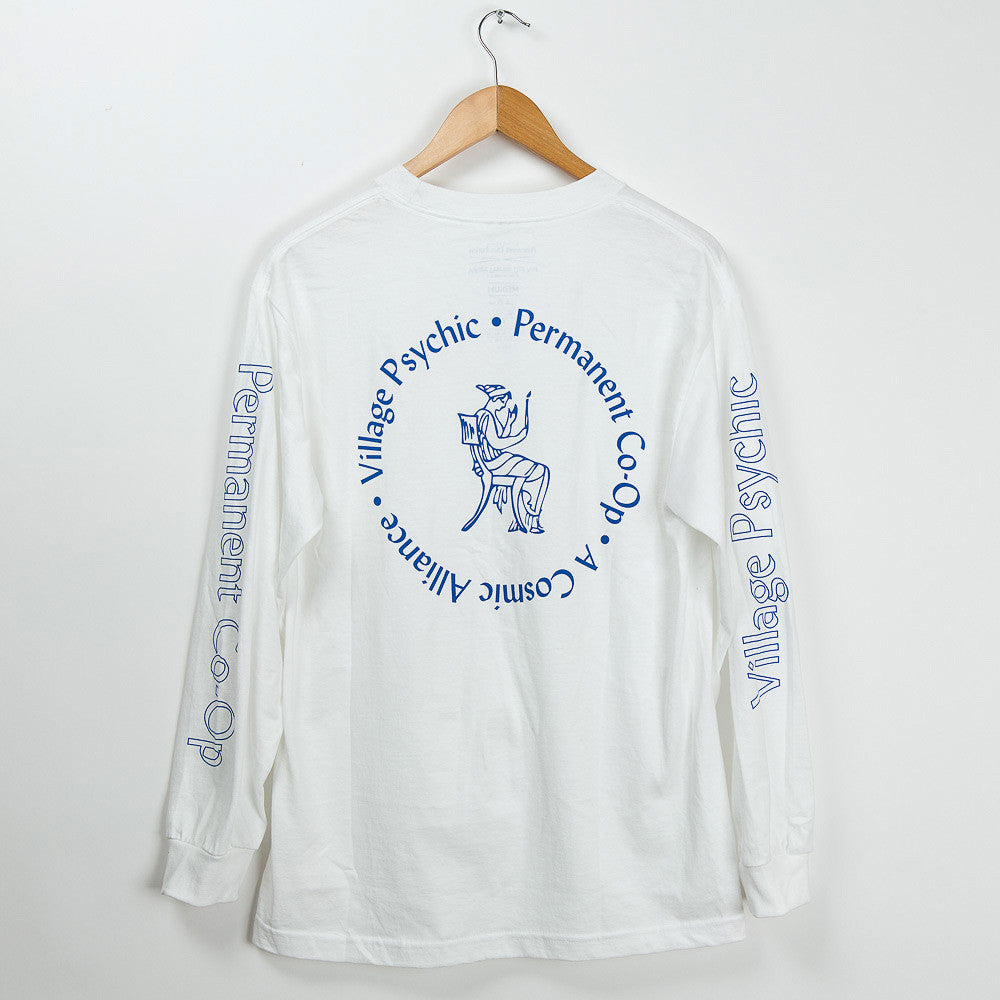 Permanent Co-op x Village Psychic Long Sleeve Tee - White