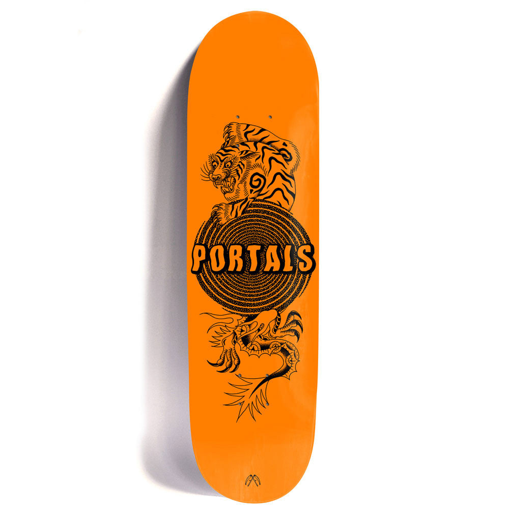 Passport Portals Skateboard Deck (Tiger Orange)