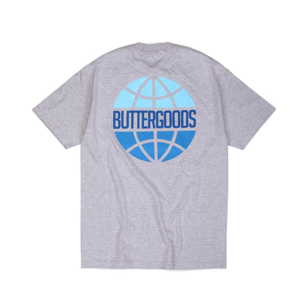 Butter Sky Worldwide Logo T-shirt - Heather Grey